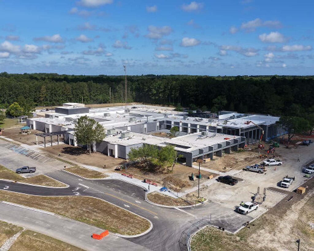 trident technical college berkeley campus while under construction performed by lightgauge co.